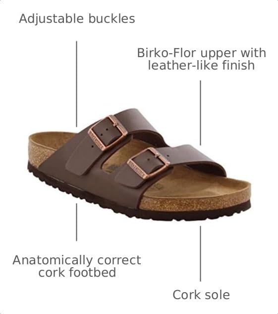 Amazon.com | Birkenstock Women's Arizona Birko-Flo Dark Brown